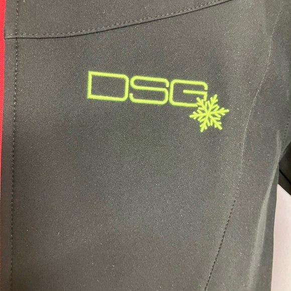 Women’s Snow/Ski Jacket, Soft Shell, Size S, Black/Neon Closures, by DSG - Picture 4 of 7
